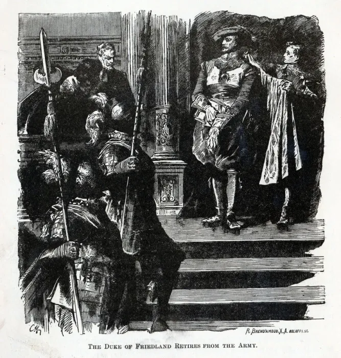Framed Print : The Duke of Friedland Retires from the Army, 1882. Artist: Brend amour, Richard (1831-1915) Framed Print : The Duke of Friedland Retires from the Army, 1882. Artist: Brend amour, Richard (1831-1915)