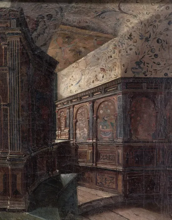 Framed Print : Duke Karl's Tower Chamber at Gripsholm, 1870. Creator: Ernst Josephson Framed Print : Duke Karl's Tower Chamber at Gripsholm, 1870. Creator: Ernst Josephson
