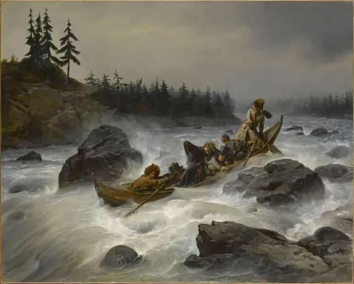 Framed Print : The Duke of Orleans on the Muonio River in Lapland, August 1795, 1840 Framed Print : The Duke of Orleans on the Muonio River in Lapland, August 1795, 1840