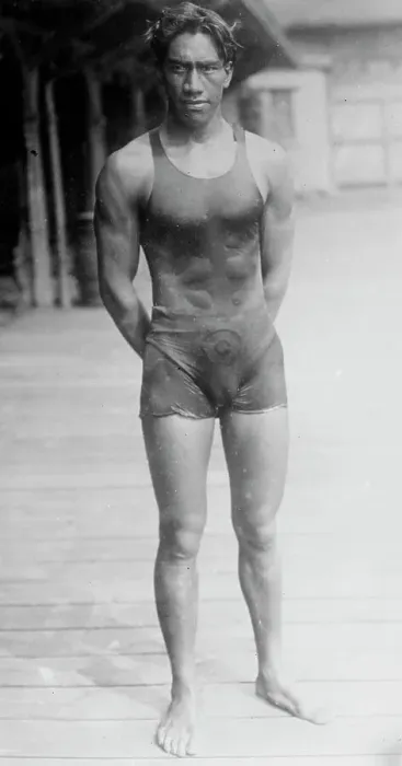Framed Print : Duke P. Kahanamoku, between c1910 and c1915. Creator: Bain News Service Framed Print : Duke P. Kahanamoku, between c1910 and c1915. Creator: Bain News Service