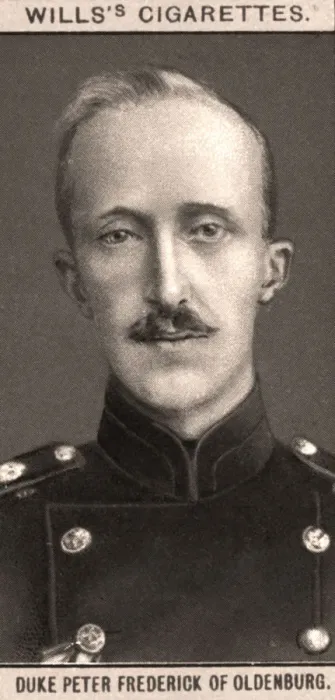 Framed Print : Duke Peter Frederick of Oldenburg, 1908. Artist: WD & HO Wills Framed Print : Duke Peter Frederick of Oldenburg, 1908. Artist: WD & HO Wills