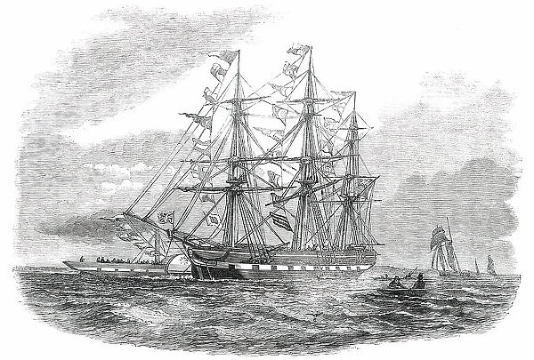 The 'Duke of Portland', Emigrant Ship, for Port Phillip, 1850. Creator: Unknown. The 'Duke of Portland', Emigrant Ship, for Port Phillip, 1850. Creator: Unknown