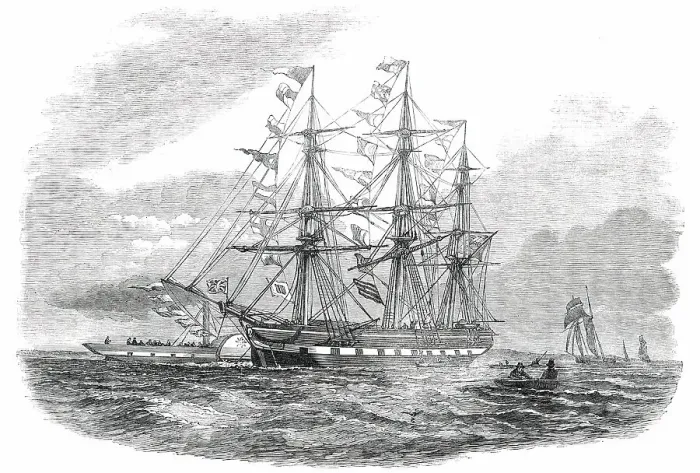 Framed Print : The Duke of Portland, Emigrant Ship, for Port Phillip, 1850. Creator: Unknown. The Duke of Portland, Emigrant Ship, for Port Phillip, 1850. Creator: Unknown Framed Print : The Duke of Portland, Emigrant Ship, for Port Phillip, 1850. Creator: Unknown. The Duke of Portland, Emigrant Ship, for Port Phillip, 1850. Creator: Unknown