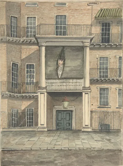 Framed Print : The Duke of Queensburys House, Piccadilly, 19th century. Creator: Anon Framed Print : The Duke of Queensburys House, Piccadilly, 19th century. Creator: Anon