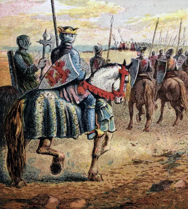 Framed Print : Duke Robert Goes To Palestine, 11th century, (c1850) Framed Print : Duke Robert Goes To Palestine, 11th century, (c1850)