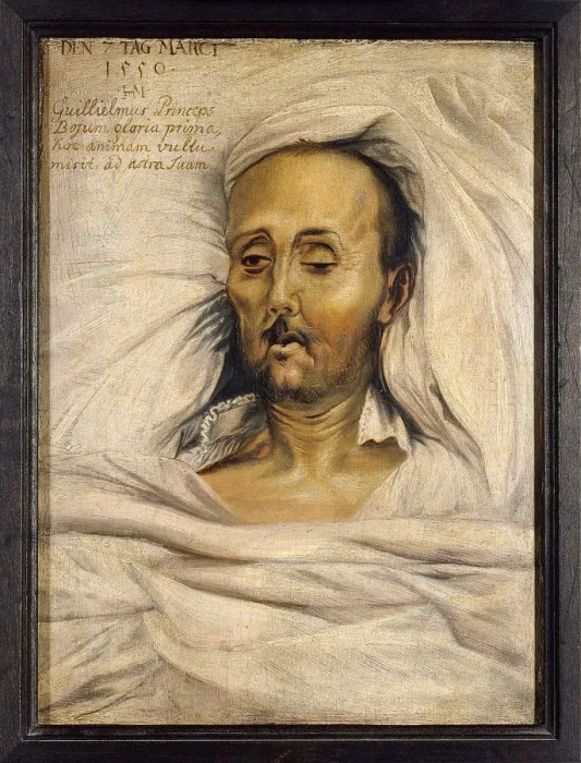 Framed Print : Duke William V of Bavaria on his deathbed, 1550. Artist: Mielich (Muelich), Hans (1516-1573) Framed Print : Duke William V of Bavaria on his deathbed, 1550. Artist: Mielich (Muelich), Hans (1516-1573)