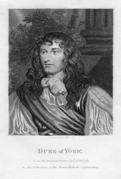 Framed Print : The Duke of York (1633-1701), the future King James II, 1808. Artist: W N Gardiner Framed Print : The Duke of York (1633-1701), the future King James II, 1808. Artist: W N Gardiner