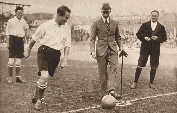The Duke of York, charity football match, Tottenham Hotspurs and Corinthians, c1921