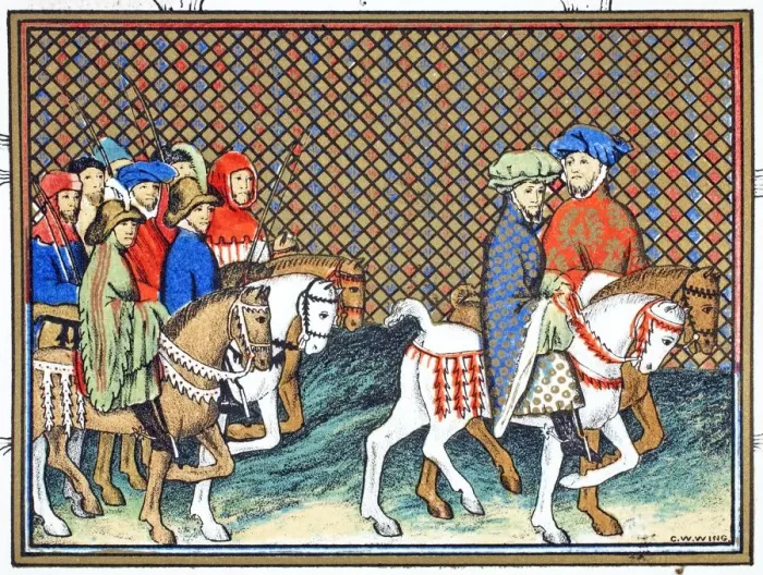 Framed Print : The Dukes of Exeter and Surrey sent by Richard II from Conway castle to Chester Framed Print : The Dukes of Exeter and Surrey sent by Richard II from Conway castle to Chester