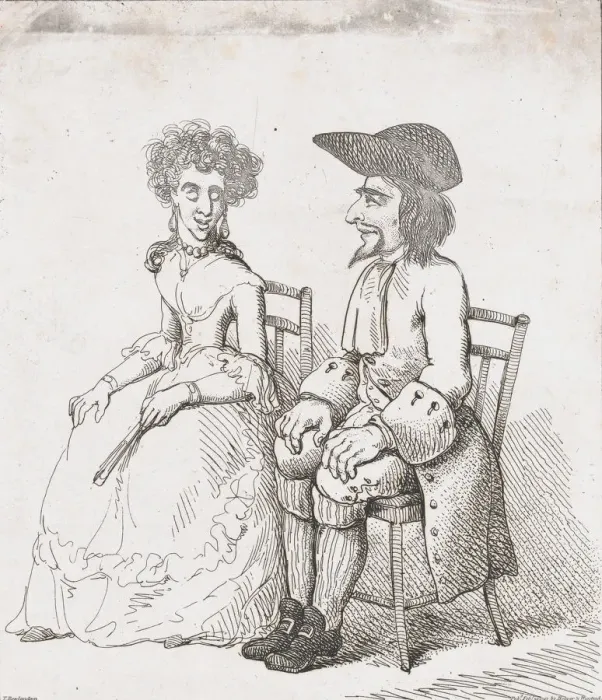 Framed Print : Dukes Place Lovers, February 21, 1797. February 21, 1797. Creator: Thomas Rowlandson Framed Print : Dukes Place Lovers, February 21, 1797. February 21, 1797. Creator: Thomas Rowlandson