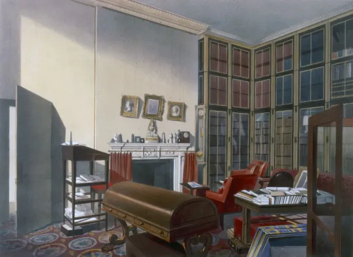 Framed Print : Dukes own room, Apsley House, Westminster, London, 19th century Framed Print : Dukes own room, Apsley House, Westminster, London, 19th century