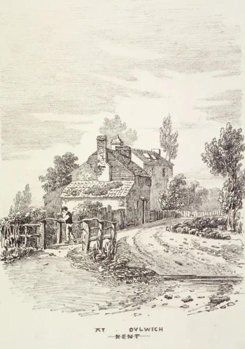 Framed Print : Dulwich, Camberwell, London, 1819 Framed Print : Dulwich, Camberwell, London, 1819