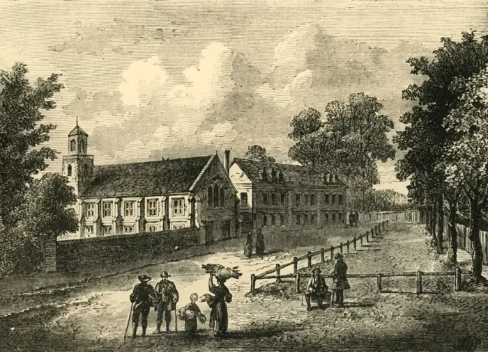 Framed Print : Dulwich College in 1750, (c1878). Creator: Unknown Framed Print : Dulwich College in 1750, (c1878). Creator: Unknown
