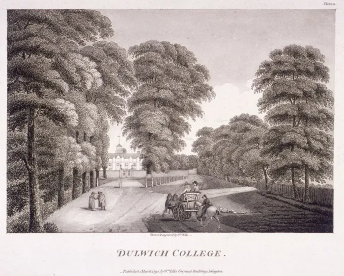 Framed Print : Dulwich College, Camberwell, London, 1792. Artist: William Ellis Framed Print : Dulwich College, Camberwell, London, 1792. Artist: William Ellis