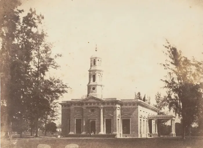 Framed Print : Dum Dum Church, 1850s. Creator: Captain R. B. Hill Framed Print : Dum Dum Church, 1850s. Creator: Captain R. B. Hill