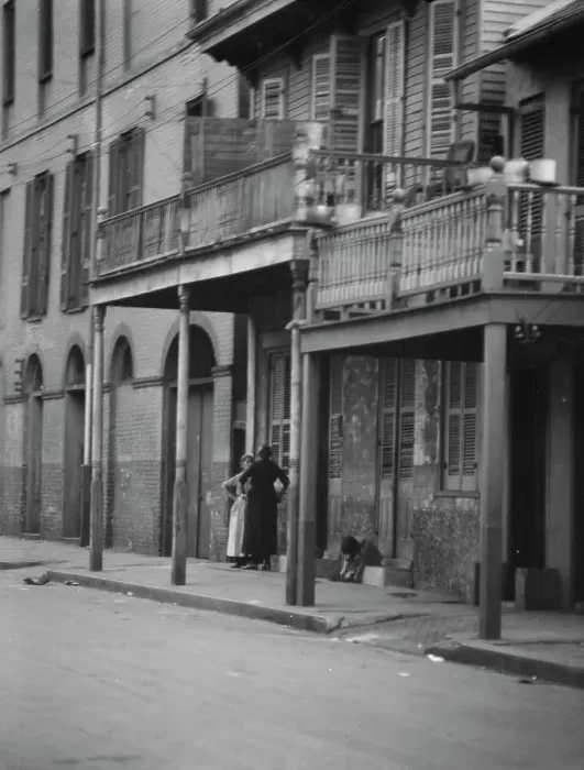 Framed Print : Dumaine Street, New Orleans, between 1920 and 1926. Creator: Arnold Genthe Framed Print : Dumaine Street, New Orleans, between 1920 and 1926. Creator: Arnold Genthe
