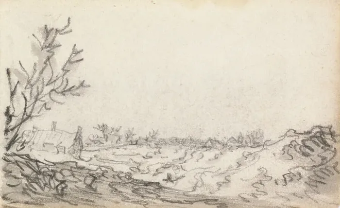 Framed Print : A Dune Landscape, 1650-51. Creator: Jan van Goyen Framed Print : A Dune Landscape, 1650-51. Creator: Jan van Goyen