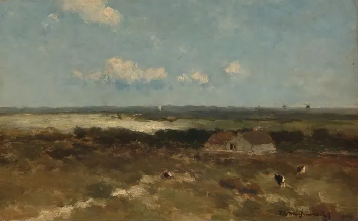 Framed Print : Dune landscape, 1870-1896. Creator: Jan Hendrik Weissenbruch Framed Print : Dune landscape, 1870-1896. Creator: Jan Hendrik Weissenbruch