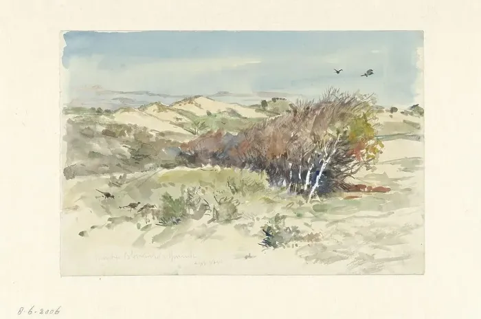 Framed Print : Dune landscape between Bloemendaal and Ijmuiden, 1891. Creator: Jan Hoynck van Papendrecht Framed Print : Dune landscape between Bloemendaal and Ijmuiden, 1891. Creator: Jan Hoynck van Papendrecht