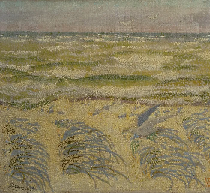 Framed Print : Dune and Sea, c1899. Creator: Toorop, Jan (1858-1928) Framed Print : Dune and Sea, c1899. Creator: Toorop, Jan (1858-1928)