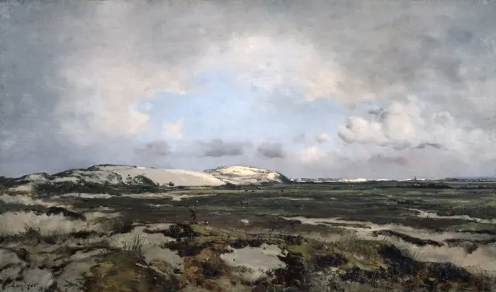 Framed Print : In the Dunes, 1881. Artist: Emmanuel Lansyer Framed Print : In the Dunes, 1881. Artist: Emmanuel Lansyer