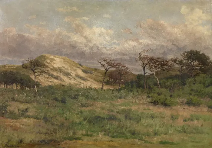 Framed Print : In the Dunes, c1860-1899. Creator: Theodore Baron Framed Print : In the Dunes, c1860-1899. Creator: Theodore Baron