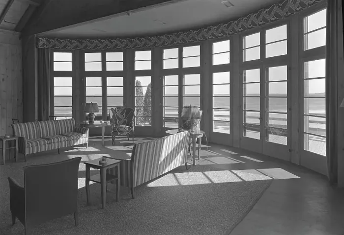 Framed Print : The Dunes Club, Narragansett, Rhode Island, 1939. Creator: Gottscho-Schleisner, Inc Framed Print : The Dunes Club, Narragansett, Rhode Island, 1939. Creator: Gottscho-Schleisner, Inc
