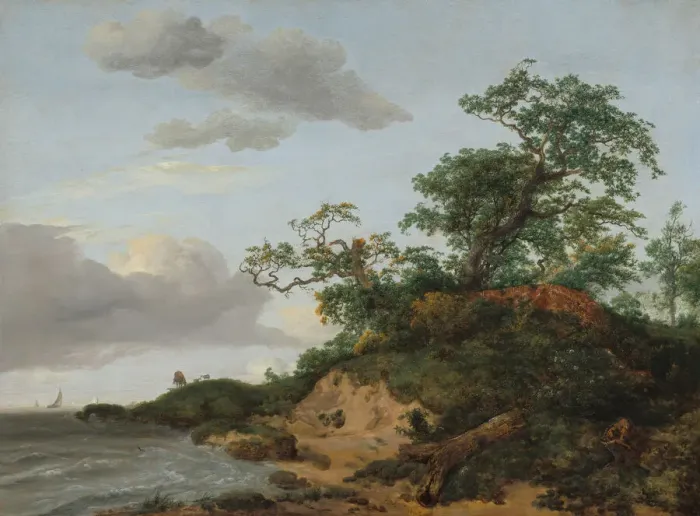 Framed Print : Dunes by the Sea, 1648. Creator: Jacob van Ruisdael Framed Print : Dunes by the Sea, 1648. Creator: Jacob van Ruisdael