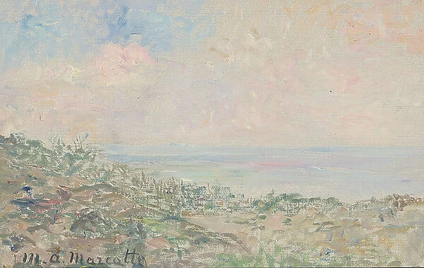 Dunes with seascape, 1879-1918. Creator: Marie Antoinette Marcotte