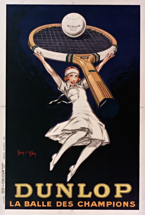 Framed Print : Dunlop, la balle des champions, 1929. Creator: D Ylen, Jean (1886-1938) Framed Print : Dunlop, la balle des champions, 1929. Creator: D Ylen, Jean (1886-1938)