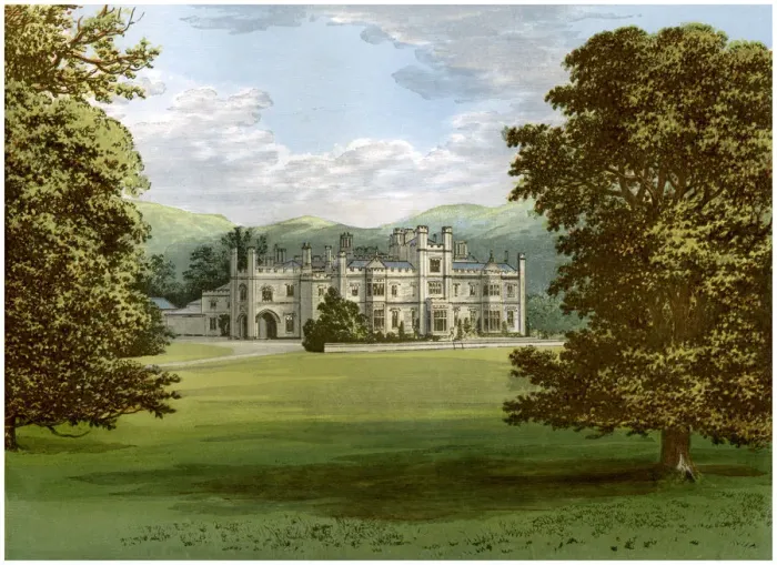 Framed Print : Dunmore Park, Stirlingshire, Scotland, home of the Earl of Dunmore, c1880 Framed Print : Dunmore Park, Stirlingshire, Scotland, home of the Earl of Dunmore, c1880