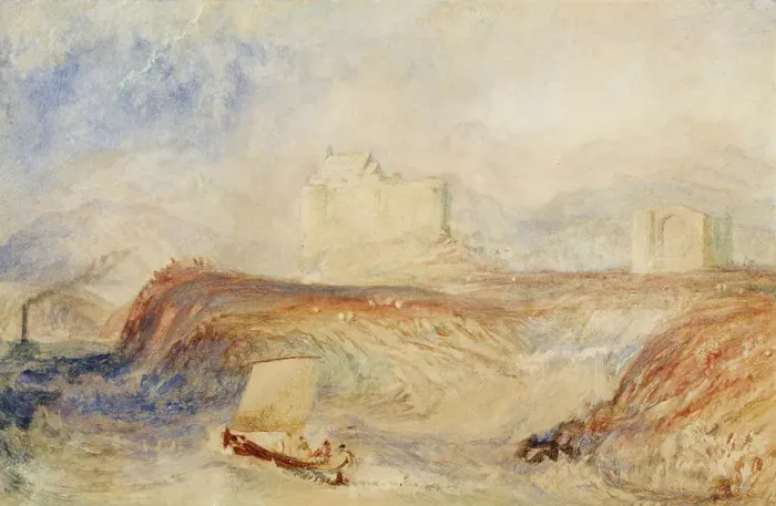 Framed Print : Dunstaffnage, 1832-1835. Creator: JMW Turner Framed Print : Dunstaffnage, 1832-1835. Creator: JMW Turner