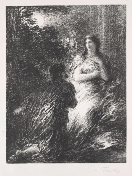 Framed Print : Duo des Troyens, 1894-1895. Creator: Henri Fantin-Latour (French, 1836-1904) Framed Print : Duo des Troyens, 1894-1895. Creator: Henri Fantin-Latour (French, 1836-1904)
