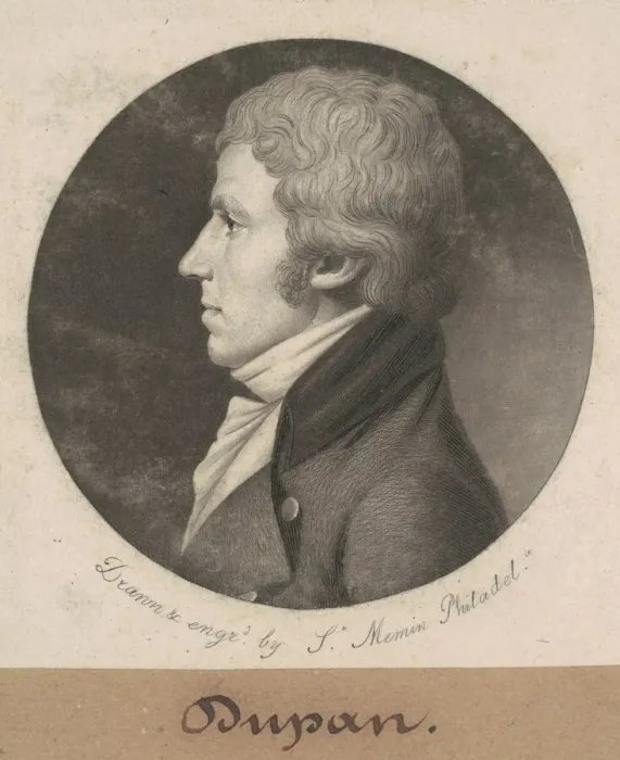 Framed Print : Dupan, 1801. Creator: Charles Balthazar Julien Fevret de Saint-Memin Framed Print : Dupan, 1801. Creator: Charles Balthazar Julien Fevret de Saint-Memin
