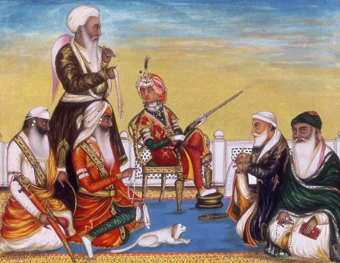 Framed Print : The durbar of December 1845. Creator: Hasan al-Din