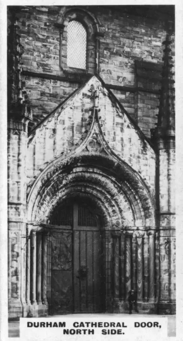 Framed Print : Durham Cathedral door, north side, c1920s Framed Print : Durham Cathedral door, north side, c1920s