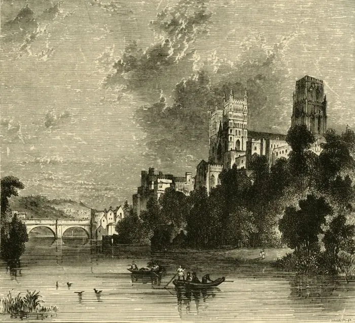 Framed Print : Durham Cathedral from the South-West, 1898. Creator: Unknown Framed Print : Durham Cathedral from the South-West, 1898. Creator: Unknown