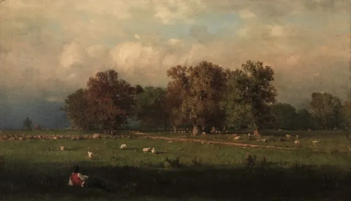Framed Print : Durham, Connecticut, 1858. Creator: George Inness (American, 1825-1894) Framed Print : Durham, Connecticut, 1858. Creator: George Inness (American, 1825-1894)