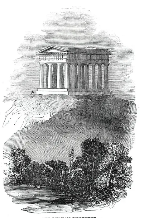 Framed Print : The Durham Monument, 1844. Creator: Unknown Framed Print : The Durham Monument, 1844. Creator: Unknown