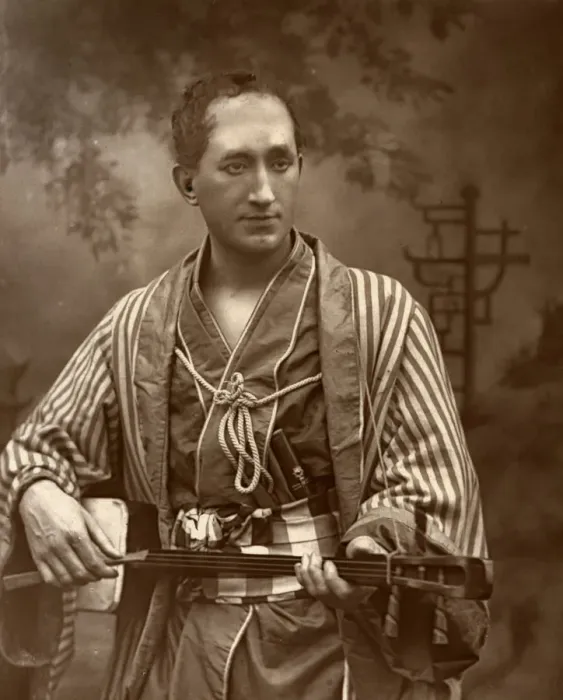 Framed Print : Durward Lely, Scottish opera singer, in Gilbert and Sullivans The Mikado, 1887. Artist: Ernest Barraud Framed Print : Durward Lely, Scottish opera singer, in Gilbert and Sullivans The Mikado, 1887. Artist: Ernest Barraud