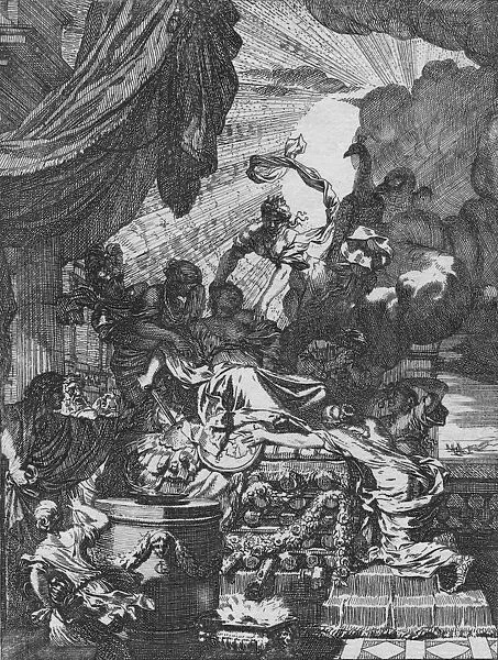 Dus deerlyk fneuvelde Kartagoos koningin?, 1668. Artist: Gerard de Lairesse