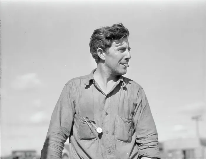 Framed Print : Dust bowl refugee in California, 1936. Creator: Dorothea Lange Framed Print : Dust bowl refugee in California, 1936. Creator: Dorothea Lange