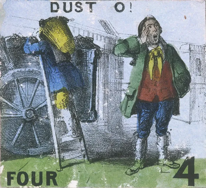Framed Print : Dust O!, Cries of London, c1840. Artist: TH Jones Framed Print : Dust O!, Cries of London, c1840. Artist: TH Jones