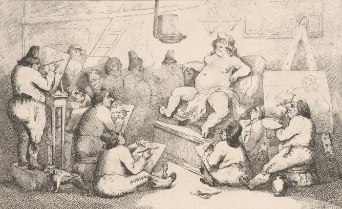 Framed Print : Dutch Academy, March 1792. March 1792. Creator: Thomas Rowlandson Framed Print : Dutch Academy, March 1792. March 1792. Creator: Thomas Rowlandson