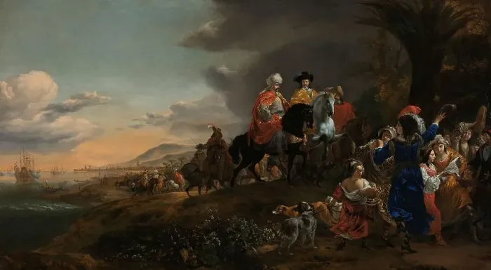 Framed Print : The Dutch Ambassador on his Way to Isfahan, 1653-1659. Creator: Jan Baptist Weenix Framed Print : The Dutch Ambassador on his Way to Isfahan, 1653-1659. Creator: Jan Baptist Weenix