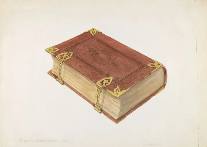 Framed Print : Dutch Bible, 1935 / 1942. Creator: Davids De Vault Framed Print : Dutch Bible, 1935 / 1942. Creator: Davids De Vault