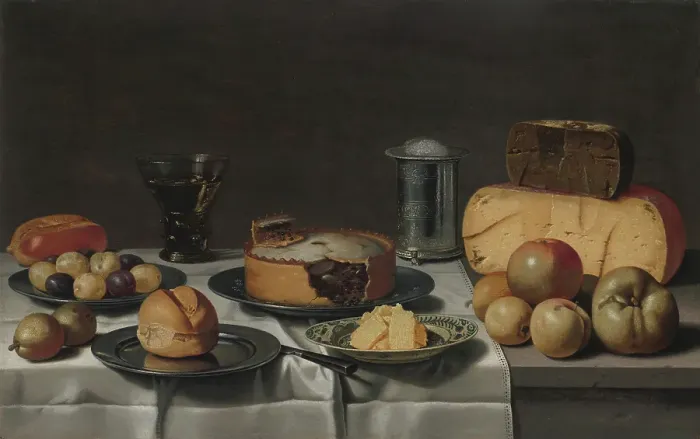 Framed Print : A Dutch Breakfast, c1610-1650. Creator: Floris van Schooten