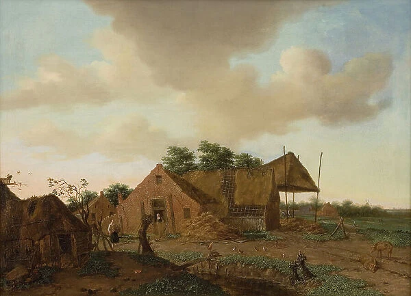 Dutch Farm, 1676. Creator: Emanuel Murant
