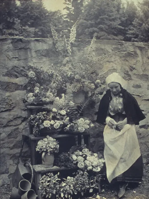 Framed Print : Dutch flower seller, c1900. Creator: Unknown Framed Print : Dutch flower seller, c1900. Creator: Unknown