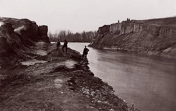 Dutch Gap Canal, 1865. Creators: Andrew Joseph Russell, Egbert Guy Fowx